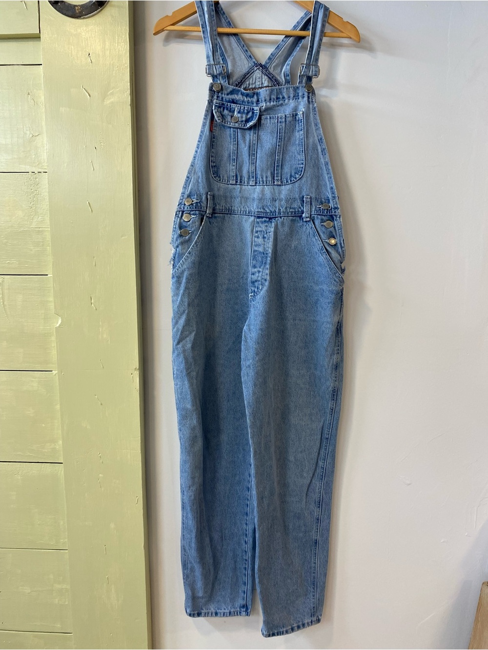 D'Mode Classic Light Wash Denim Overalls
